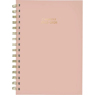 Agenda scolaire hebdomadaire Cambridge® Color Bar rose 2025-2026