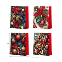 Christmas Gift Bags (Ornaments) (Asstd) (X-Large) - Set of 12