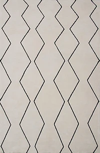 Rug Branch Maya Modern Boho Beige Black Indoor Hand-Tufted Area Rug