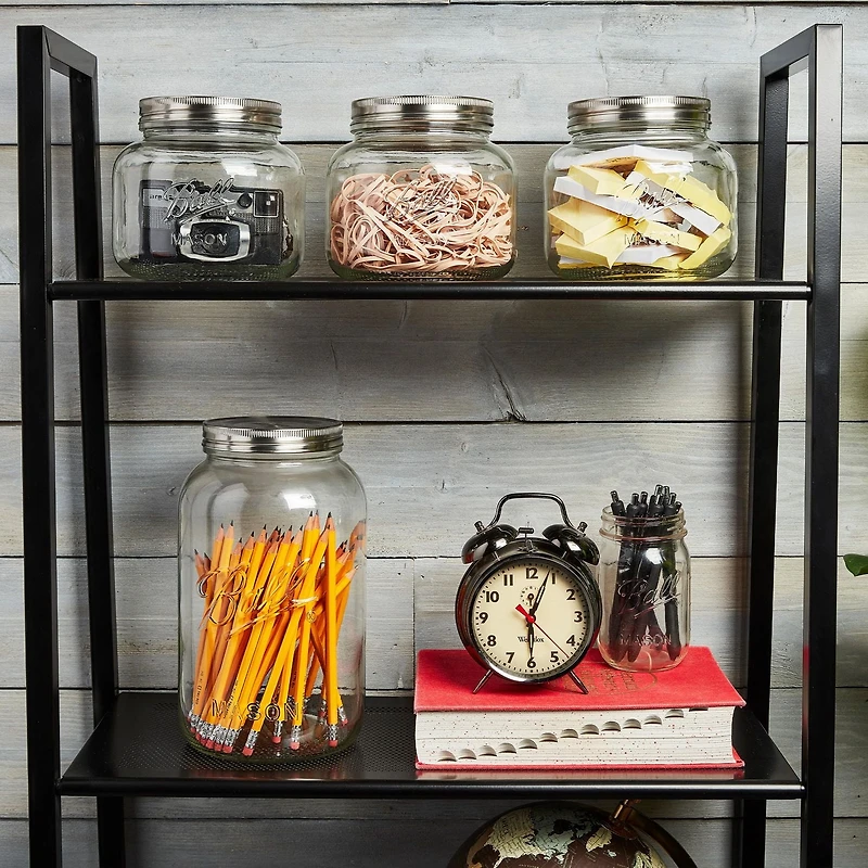 Ball Decorative Mason Jar with One Piece Stainless Steel Lid, 3.78 L (128 oz), BPA-free