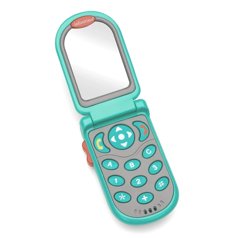 Infantino Flip & Peek Fun Phone, Teal