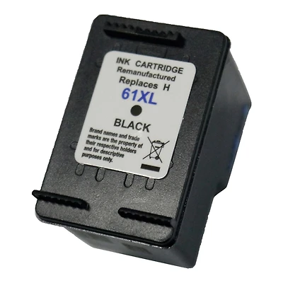 L-ink Compatible HP 61XL High Yield Black Ink Cartridge (CH563WN)