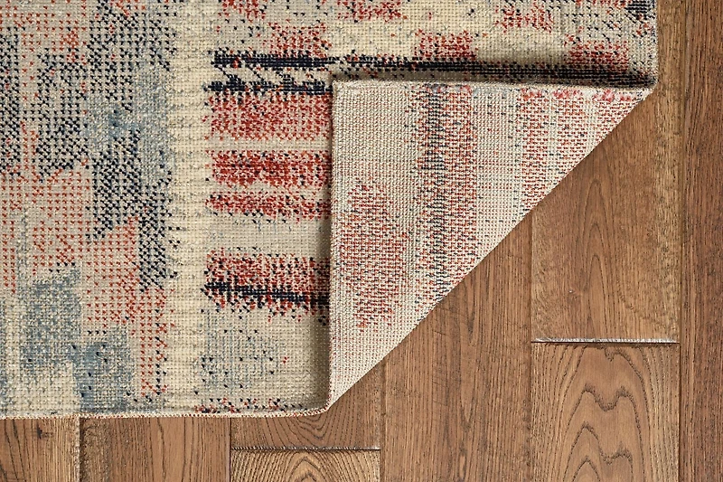 Great Zero Giles Ivory & Blue 8' x 10' Area Rug