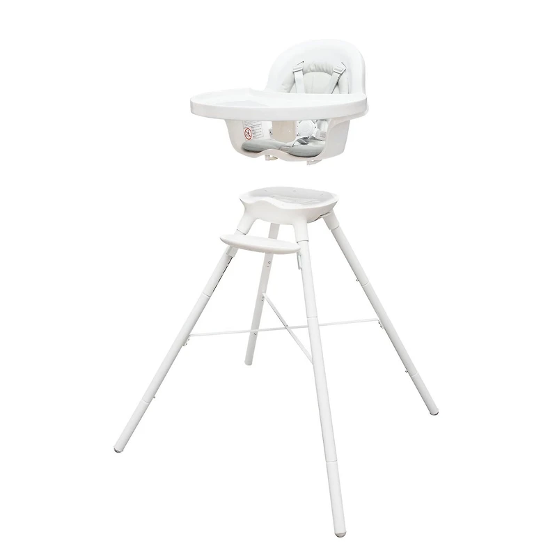 Boon GRUB™ Chaise haute réglable pour bébé lavable au lave-vaisselle - Se transforme en chaise pour tout-petit