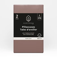 hometrends 100% Cotton Pillowcases, Size: Standard/King