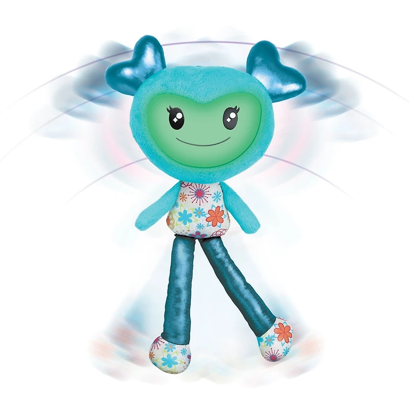 Jouet en peluche interactive de Brightlings en turquoise de 15 po