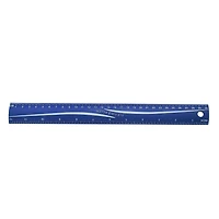 Pen+Gear ultimate flexi ruler 12 Inch Blue  - Ideal for School and Office