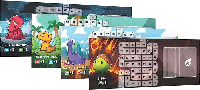 Happy Little Dinosaurs Party Card Game – Fun Survival Board Game for 2–4 Players - English