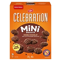 CELEBRATION DOUBLE CHOCOLATE MIN.COOKIES, 200g each box
