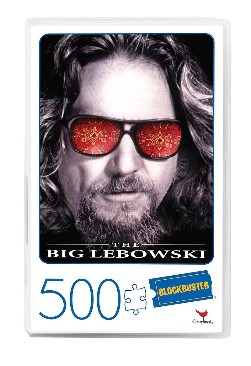 The Big Lebowski Movie 500-Piece Puzzle in Plastic Retro Blockbuster VHS Video Case