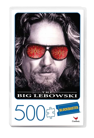 The Big Lebowski Movie 500-Piece Puzzle in Plastic Retro Blockbuster VHS Video Case