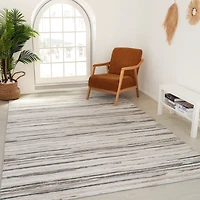 Tapis d'interieur Rug Branch Atlas Camo, gris beige, moderne - Salon, chambre, salle a manger et cuisine