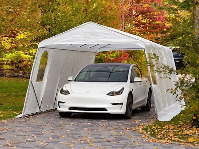 Car Shelter 11 ft. X 20 ft. in Clear