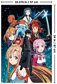 Sword Art Online - Key Art 2 Wall Poster, 22.375" x 34"