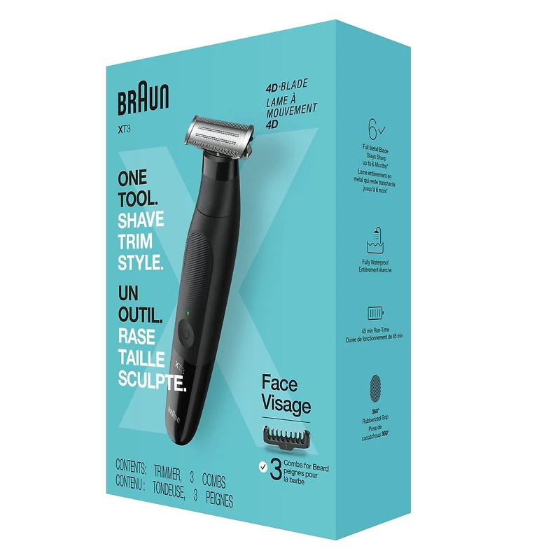 Braun Series XT3 – Tondeuse à barbe
