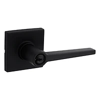 Weiser Safelock Rosette carrée Daylon Serrure à clé Becs-de-cane en Noir Mat