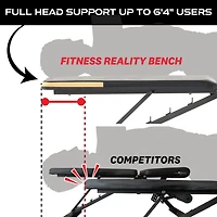 Banc de musculation Super Max 1000 de Fitness Reality à capacité de 800 lb et 12 positions