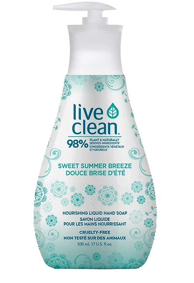 Live Clean Douce Brise d'Été Savon Liquide pour les Mains