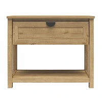 Mr. Kate Primrose Wide 1 Drawer Nightstand with Open Shelf, Natural