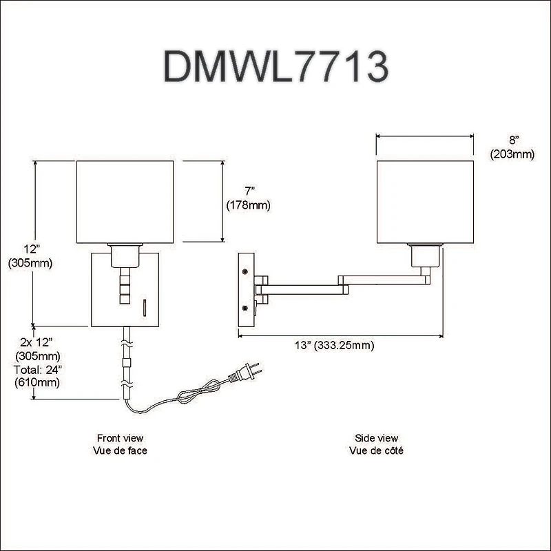 Dainolite Wall Sconce (Task)