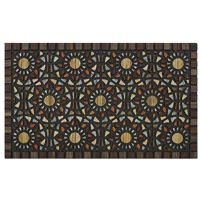Mainstays Mosaic Grain Polyester Doormat, 18" x 30", Doormat, 18" x 30"