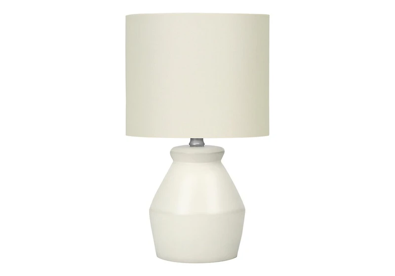 Monarch Specialties  Luminaire, 17"h, Lampe De Table, Crème, Teinte Ivoire / Crème, Moderne