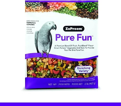 Zupreem Pure Fun Bird food For Parrots & Conures