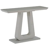 Contemporaine MDF et Verre Console - Gris Chaud
