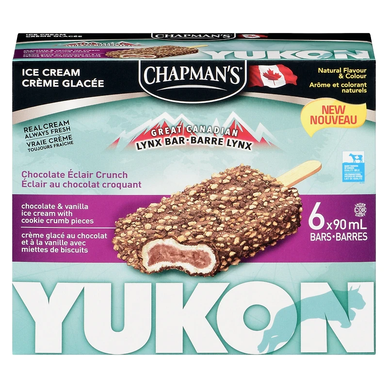 Chapman's Yukon Lynx Chocolate Éclair Crunch in a Box, 6 x 90 mL