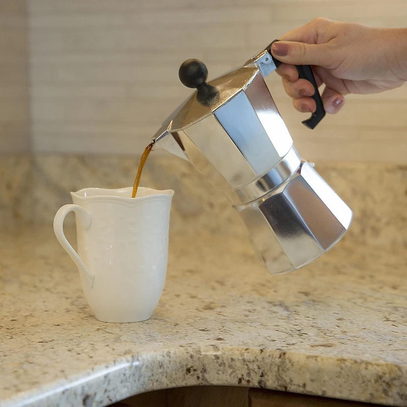 Machine à expresso pour cuisinière en aluminium de 6 tasses Today par Primula Aluminium