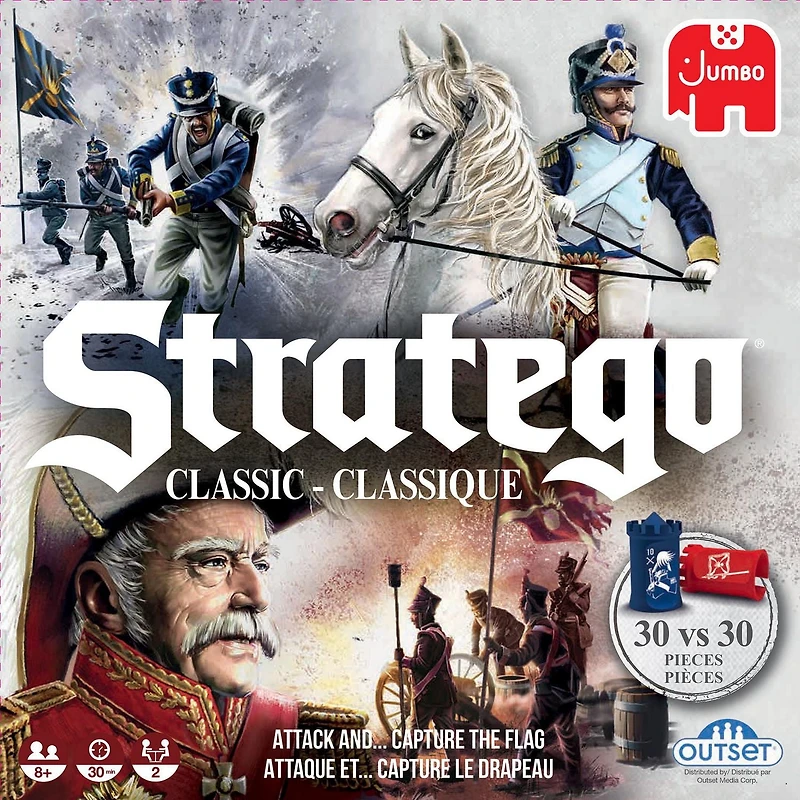 Stratego Classique Le plaisir stratégique dans un jeu plus court.