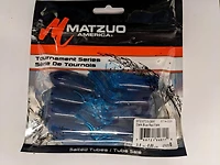 Matzuo MTZ-ST3.5-DBRF Salted Tube Dark Blue Red Flake 3.5" 8 Pack