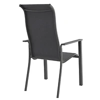 Chaise empilable pour patio Charleston Mainstays - Noir