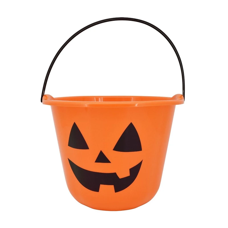 Halloween orange treat bucket
