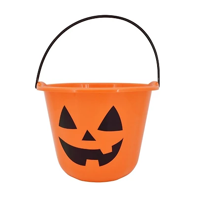 Halloween orange treat bucket