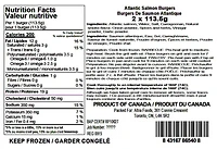 FROZEN FISH - FRENCH Burgers de Saumon Classiques