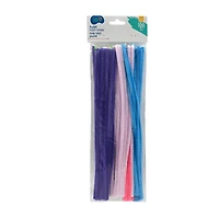 Hello Hobby Pastel Fuzzy Sticks, Bendable, flexible & fuzzy, 12inch/100pcs