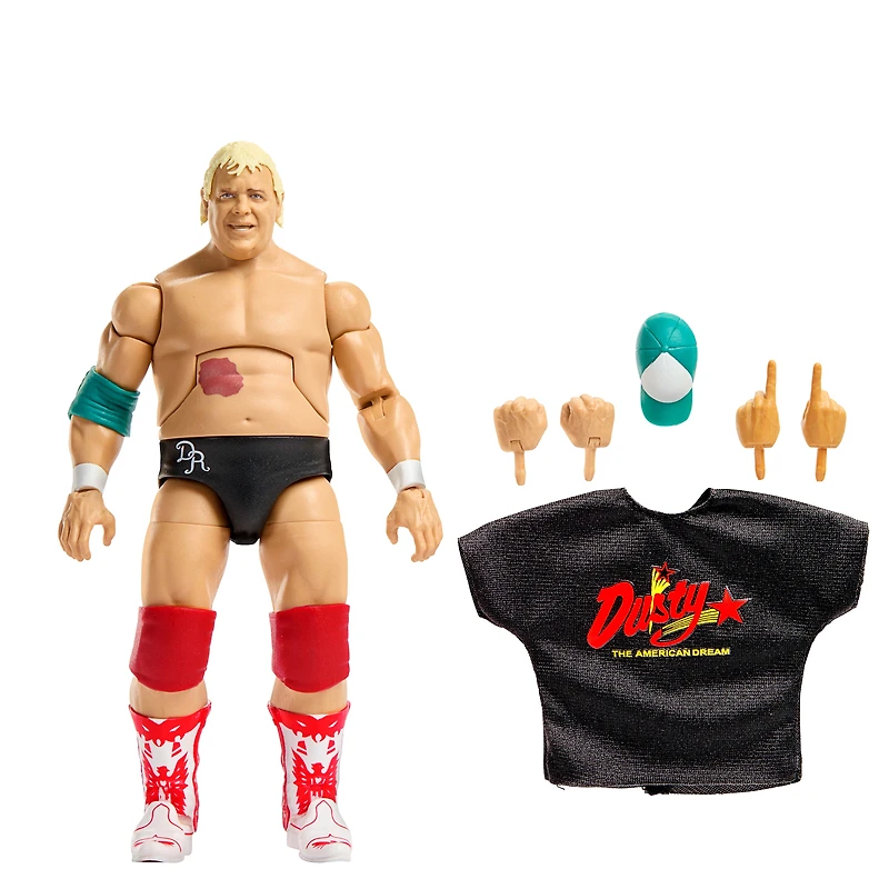 WWE Elite Legends Dusty Rhodes Action Figure & Accessories, Greatest Hits 6-inch Collectible Set