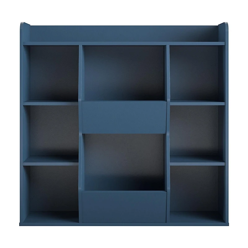 Ameriwood Home Tyler Kids Grande bibliothèque de rangement pour jouets Bleu marine
