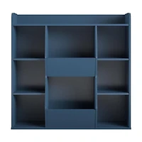 Ameriwood Home Tyler Kids Grande bibliothèque de rangement pour jouets Bleu marine