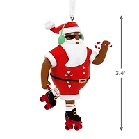 Hallmark Christmas Ornament (Mahogany Roller Skating Black Santa Claus)
