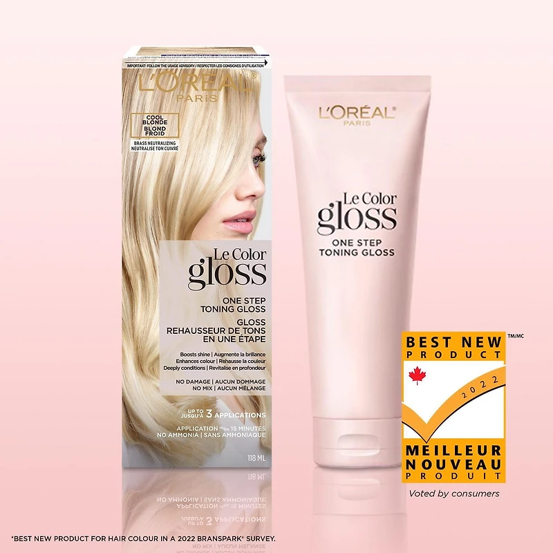 L'Oréal Paris Le Color Gloss, One Step Hair Gloss, Ammonia free hair gloss