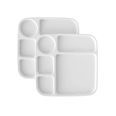 Nordic Ware Lot de 2 plateaux à dîner pour micro-ondes