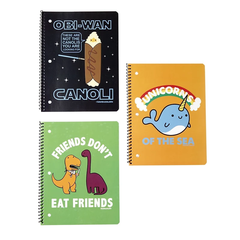 Cahier de notes David et Goliath de Markings by C.R. Gibson pour 1 sujet