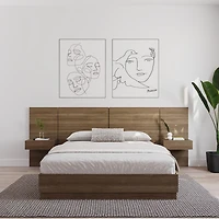 Nexera Milano Panneau d'extension de table de nuit flottante