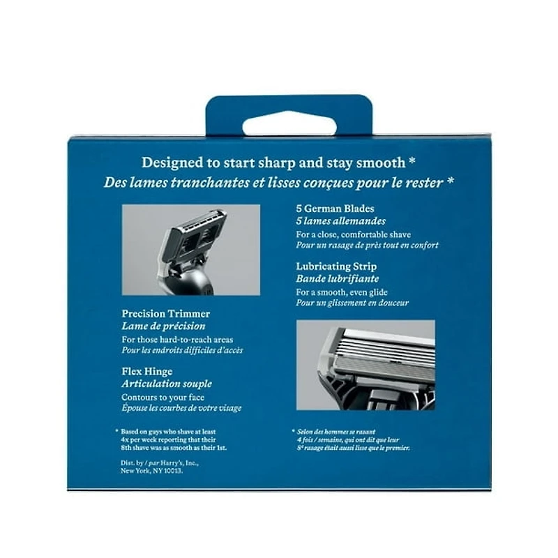 Harry's Lames de Rasoir pour Hommes : 8 Recharges de Lames de Rasoir pour Hommes