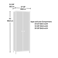 Sauder Select Storage Cabinet, White, 433284