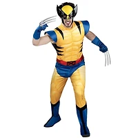 Costume de Wolverine adulte MARVEL - combinaison rembourrée, gants, griffes détachables et masque en plastique 3D