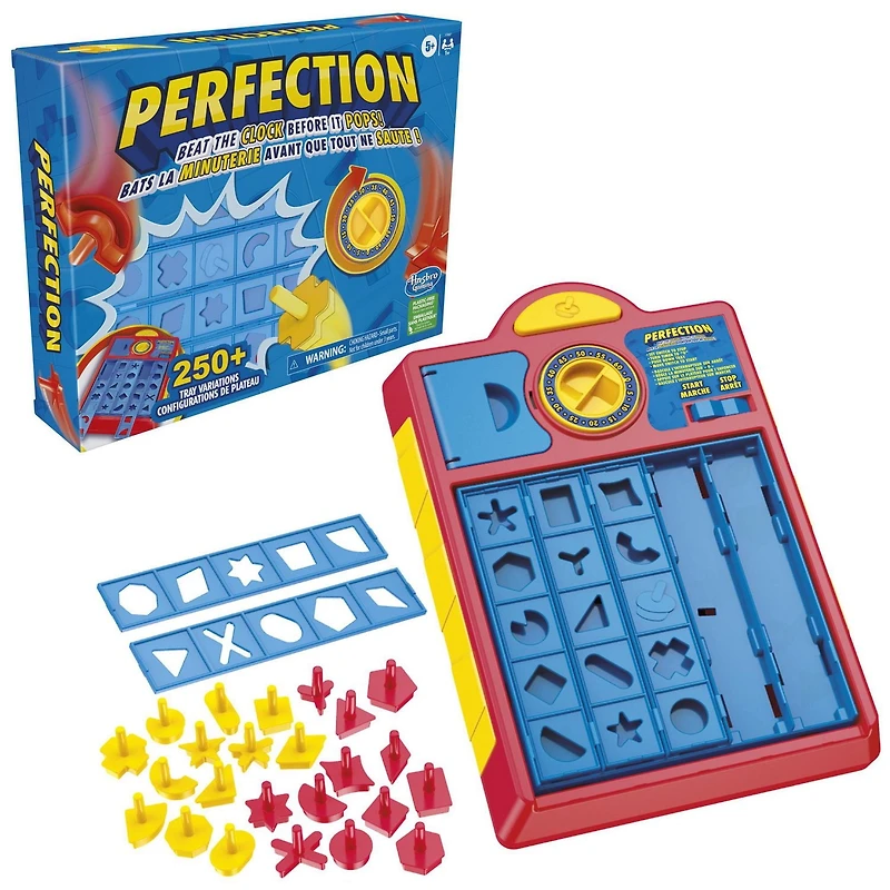 Perfection Game for Kids, Pop Up Game, Customize the Tray for Over 250 Combinations