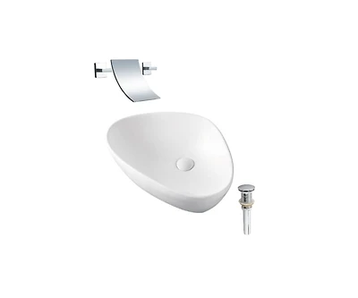 DROP Bath and Kitchen DR091226 Bathroom Vessel Sink Set